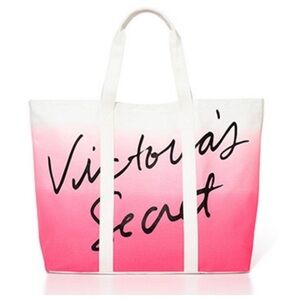 SALE New Victoria's Secret Pink and White Ombré Tote Bag